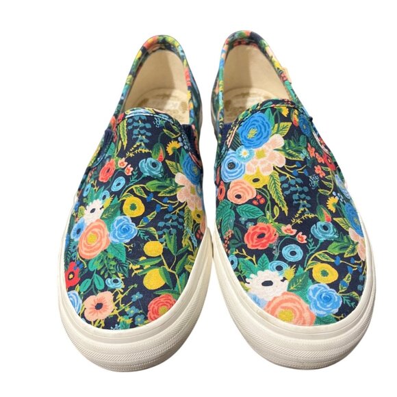 Rifle Paper Co. x Keds Womens Slip-On Floral Sneakers Size 7.5 - Picture 2 of 10